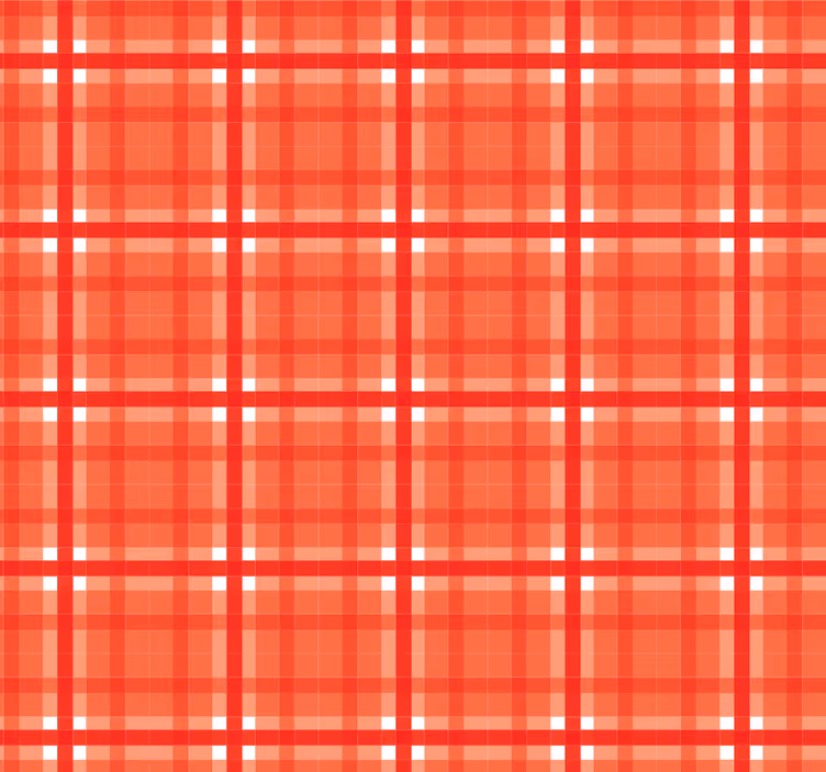 Piros gingham minta Redőnyök konyha - TenStickers