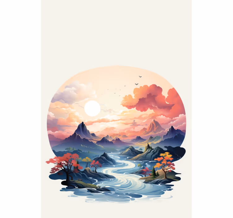 Színes zen minta Redőnyök fürdőszoba - TenStickers