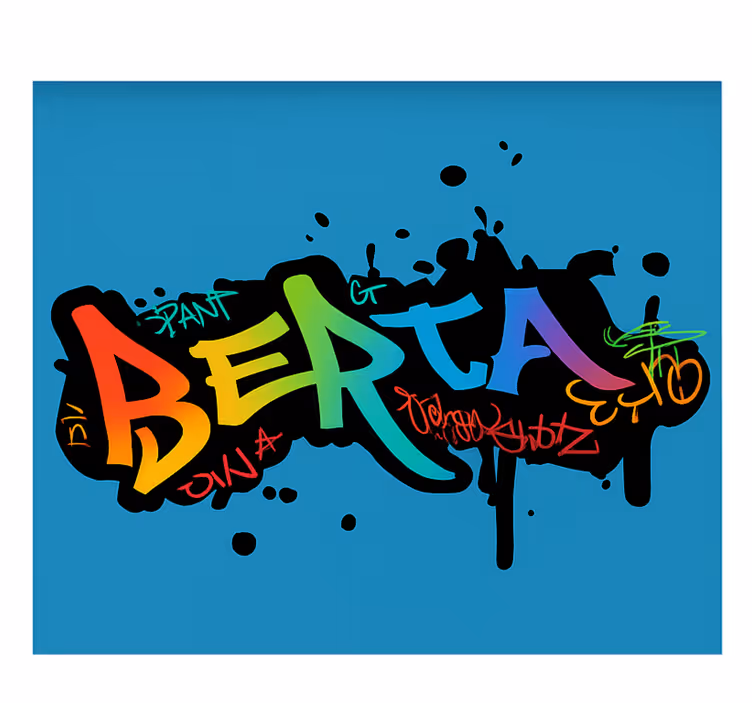 Egyedi színes graffitik Redőnyök gyerekek - TenStickers