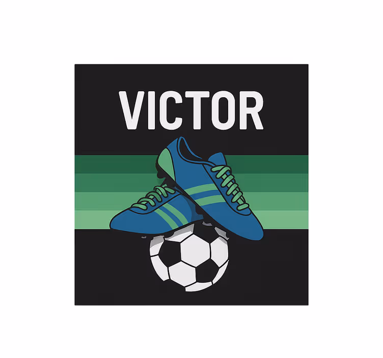 Névvel ellátott futballcipők Redőnyök gyerekek - TenStickers