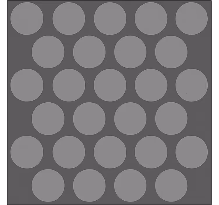 Texturált szürke körök Redőnyök fürdőszoba - TenStickers