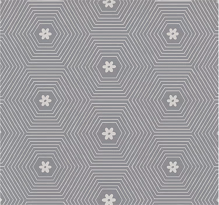 Szürke hatszög geometriai Redőnyök tizenéves - TenStickers