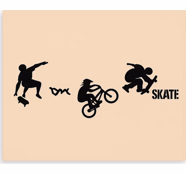 Gördeszka bmx sport Redőnyök tizenéves - TenStickers