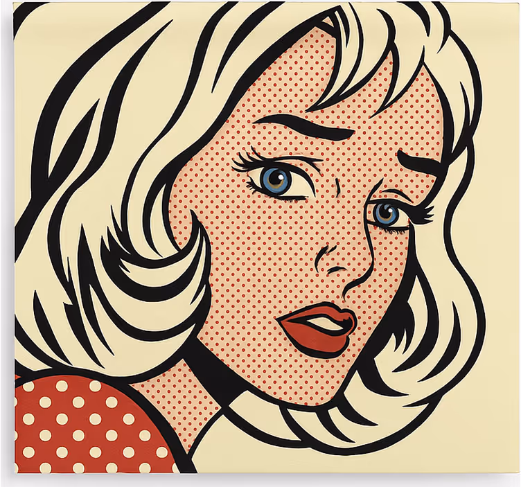 Tizenéves redőnyök pop art lány - TenStickers