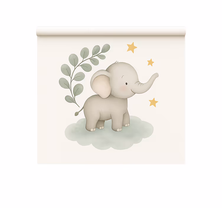 Testreszabható felhő elefánt redőnyök skandináv - TenStickers