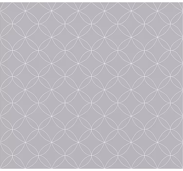 Szürke geometrikus absztrakt virágok redőnyök skandináv - TenStickers