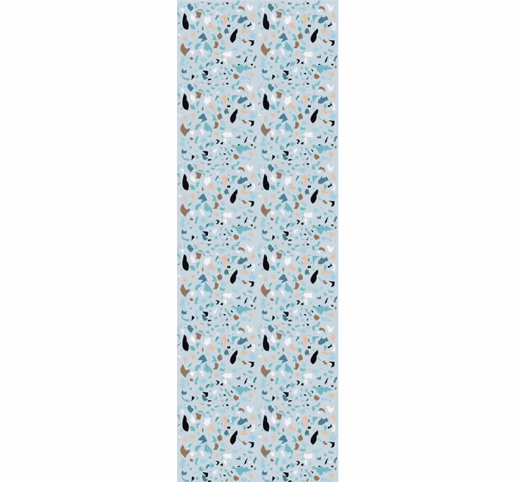 Világoskék terrazzo hatású redőnyök étkező - TenStickers