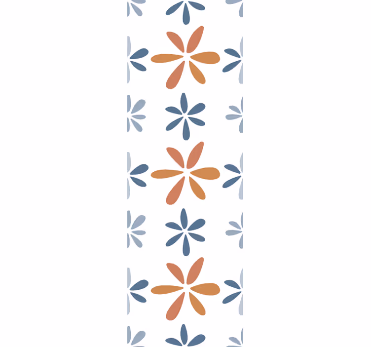 Virágos geometrikus mintás redőnyök Étkező - TenStickers
