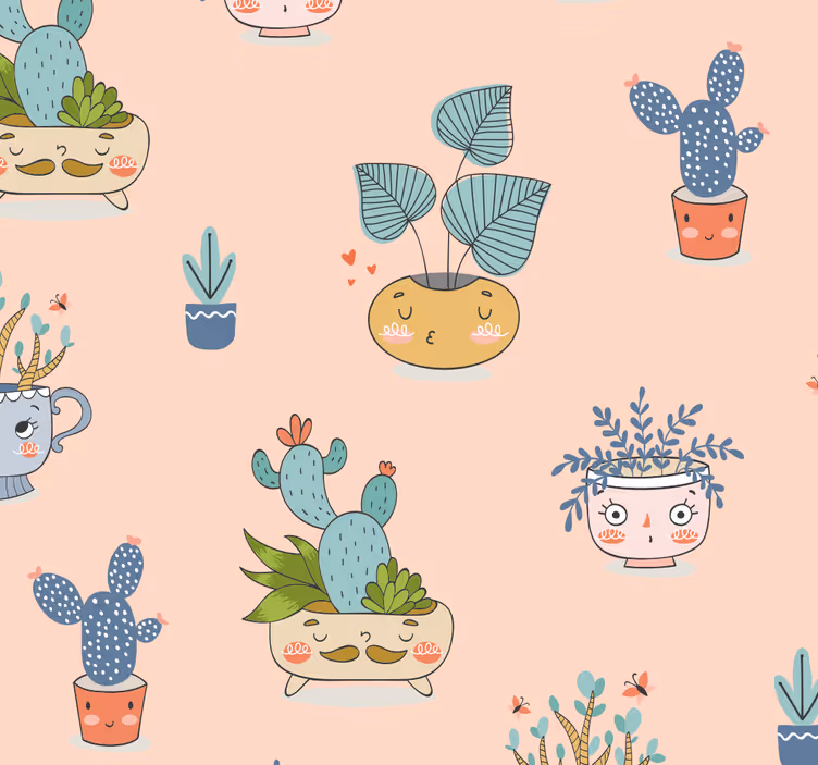 Animált virágcserép redőnyök Étkező - TenStickers