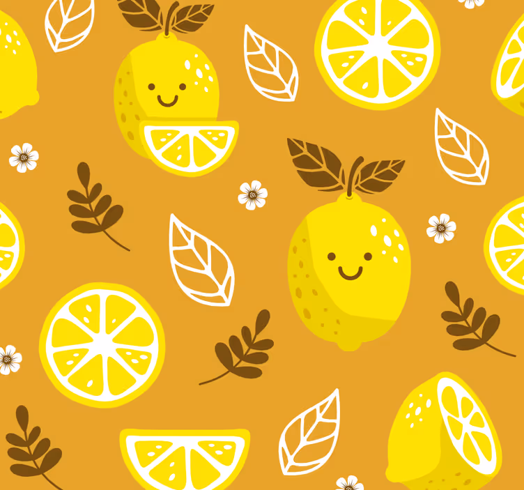 Vidám citrus minta redőnyök konyha - TenStickers