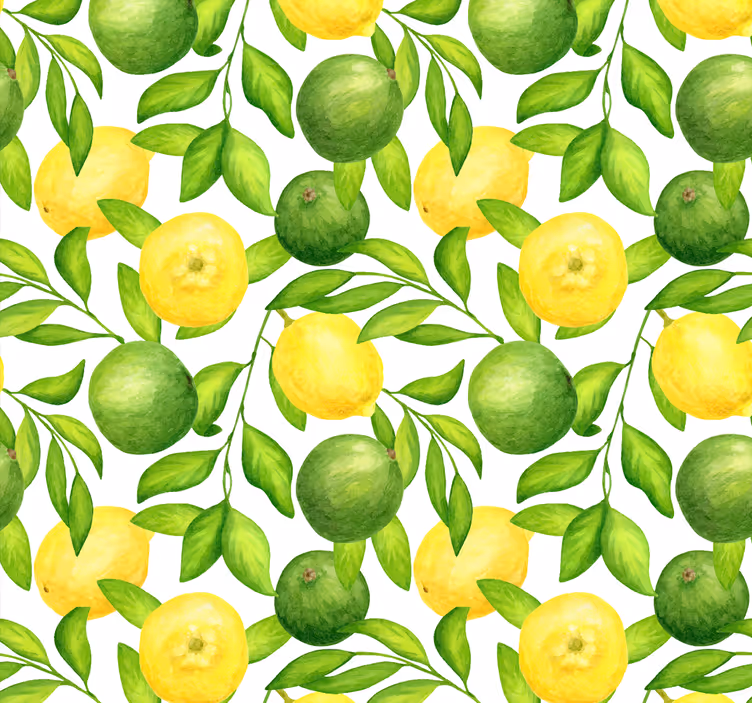 Citrus gyümölcs minta redőnyök konyha - TenStickers