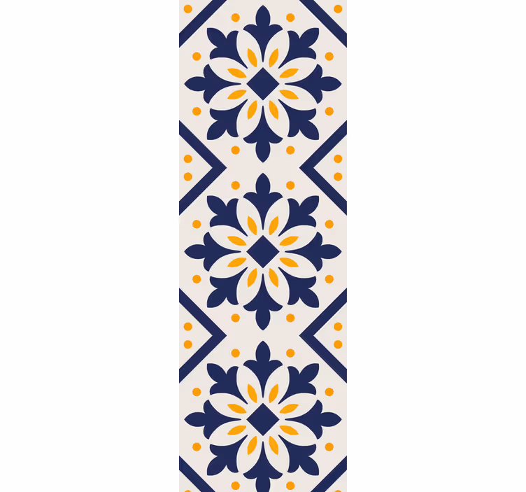 Konyhai redőnyök élénk sárga portugál csempével - TenStickers
