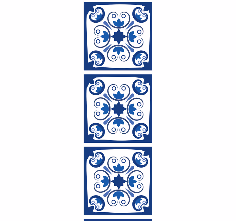 Konyhai redőnyök gyönyörű kék portugál csempével - TenStickers