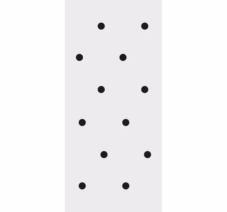Konyhai redőnyök északi stílusú fekete pöttyökkel - TenStickers