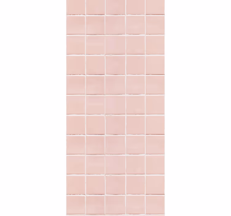 Rózsaszín csempe redőnyök konyha - TenStickers