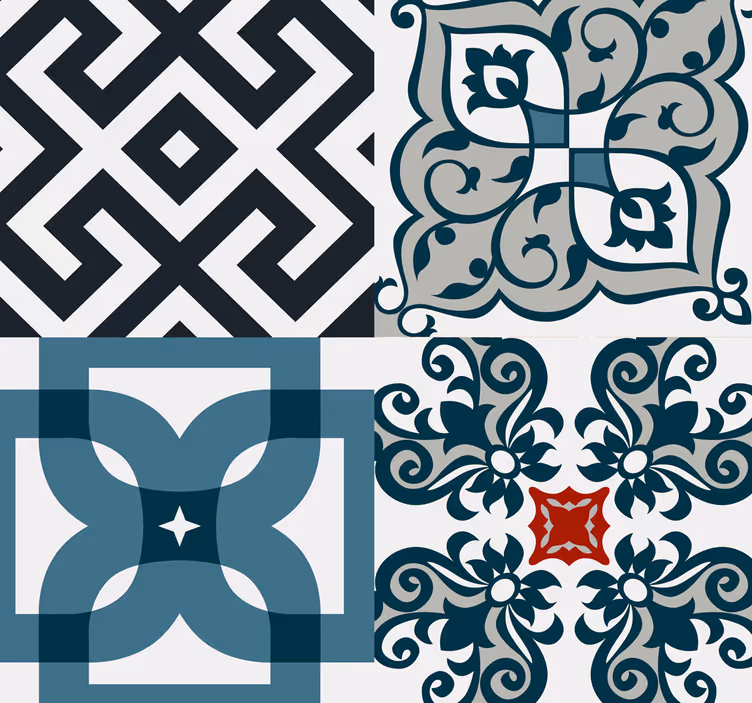 Konyhai redőnyök portugál vintage csempével - TenStickers