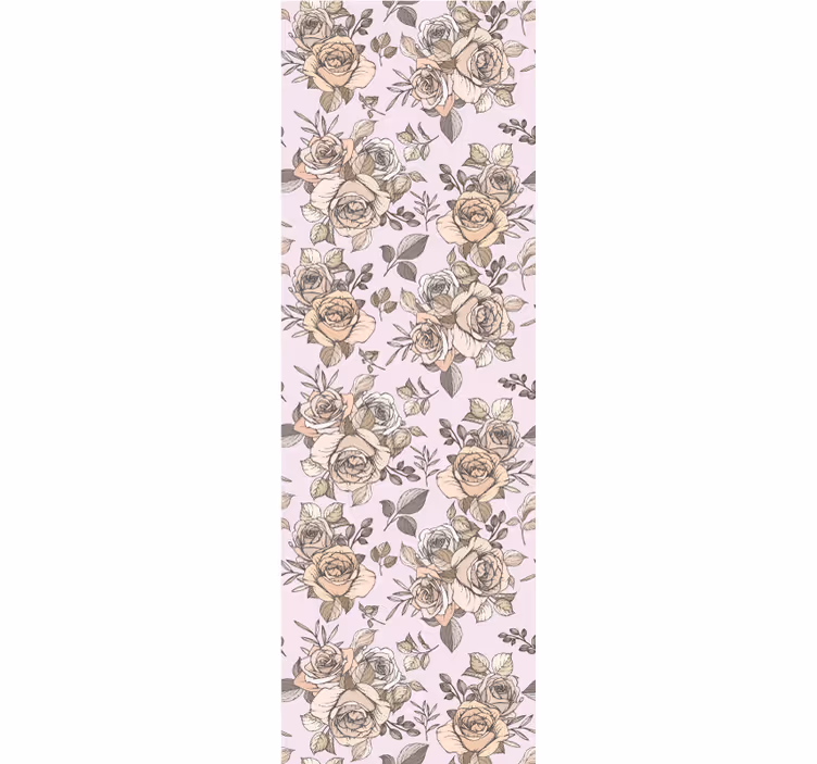 Rózsás shabby chic redőnyök étkezőhöz - TenStickers