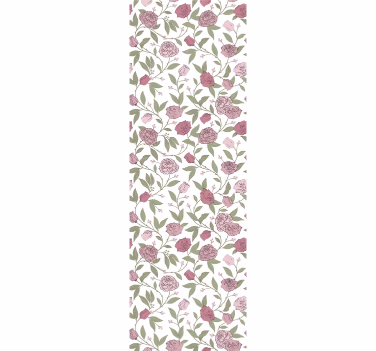 Pale pink vintage roses redőnyök étkező - TenStickers