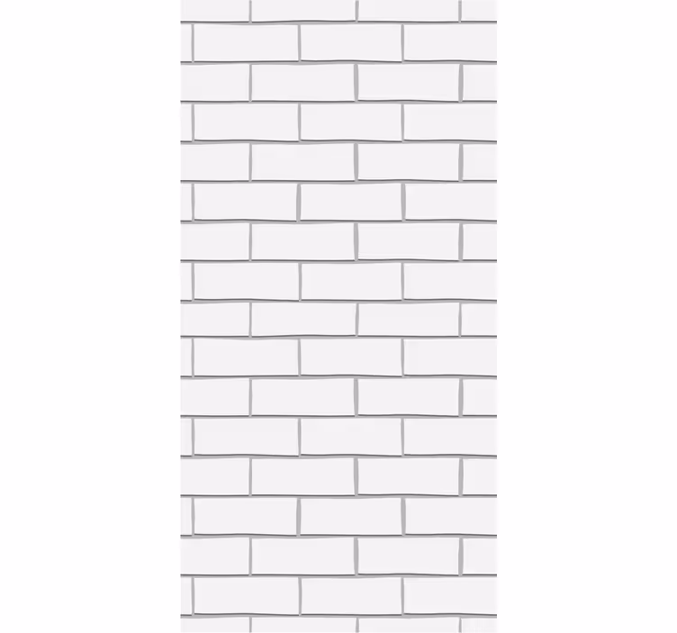 Fehér vastag téglák redőnyök étkező - TenStickers