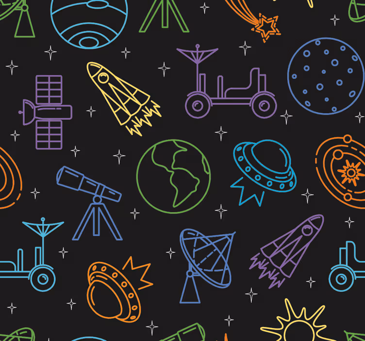 Égi felfedezés redőnyök gyerekeknek - TenStickers