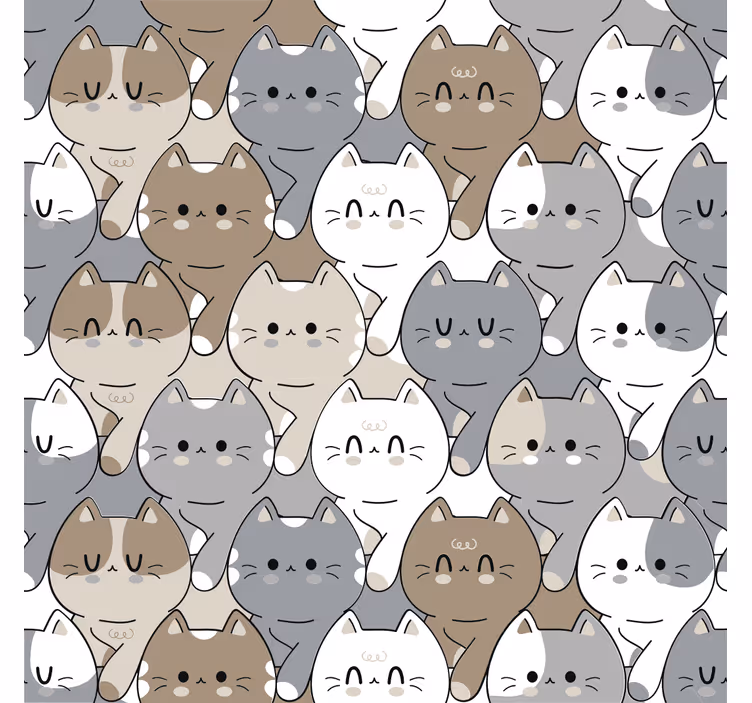 Gyerekredőnyök macskás illusztrációval - TenStickers
