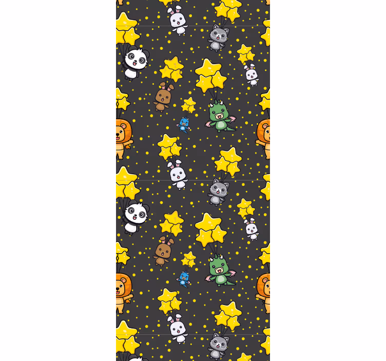 Aranyos állatok léggömbökön - redőnyök gyerekek - TenStickers