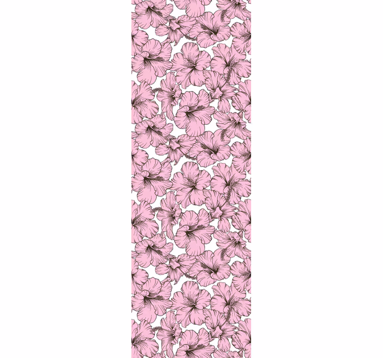 Gyerek redőnyök rózsaszín hibiszkusz mintával - TenStickers
