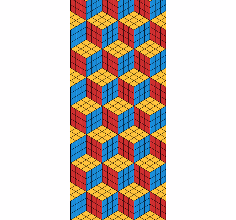 Gyerek redőnyök rubik kocka eredeti minta - TenStickers