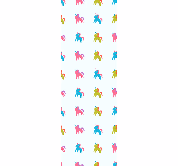 Gyerekredőnyök egyszarvúkkal kék háttéren - TenStickers