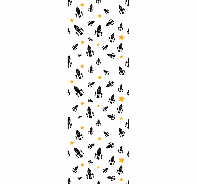 Fekete rakéták redőnyök gyerekeknek - TenStickers