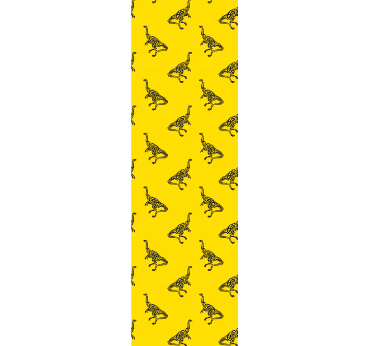 Gyerekredőnyök sárga brachiosaurus szimbólumokkal - TenStickers