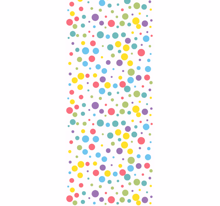 Színes pöttyös mintás redőnyök gyerekeknek - TenStickers