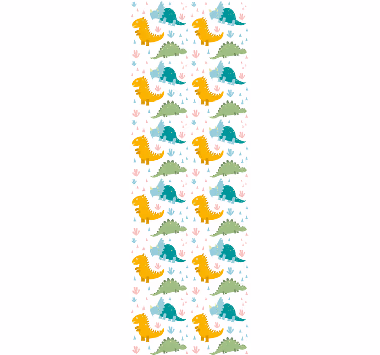 Kedves dinoszaurusz mintás redőnyök gyerekeknek - TenStickers