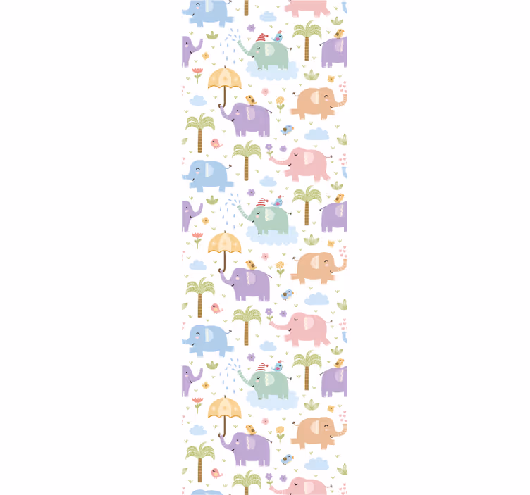 Elefántos aranyos minta redőnyök gyerekeknek - TenStickers