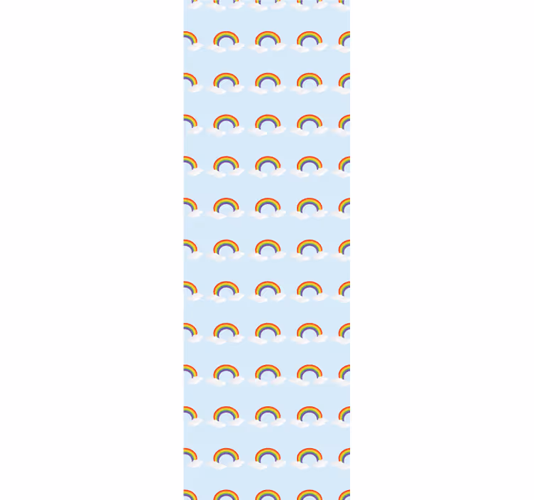 Színes szép szivárvány és felhők redőnyök gyerekek - TenStickers