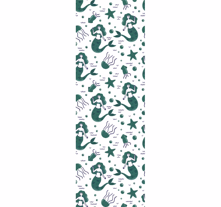 Zöld sellők redőnyök gyerekeknek - TenStickers