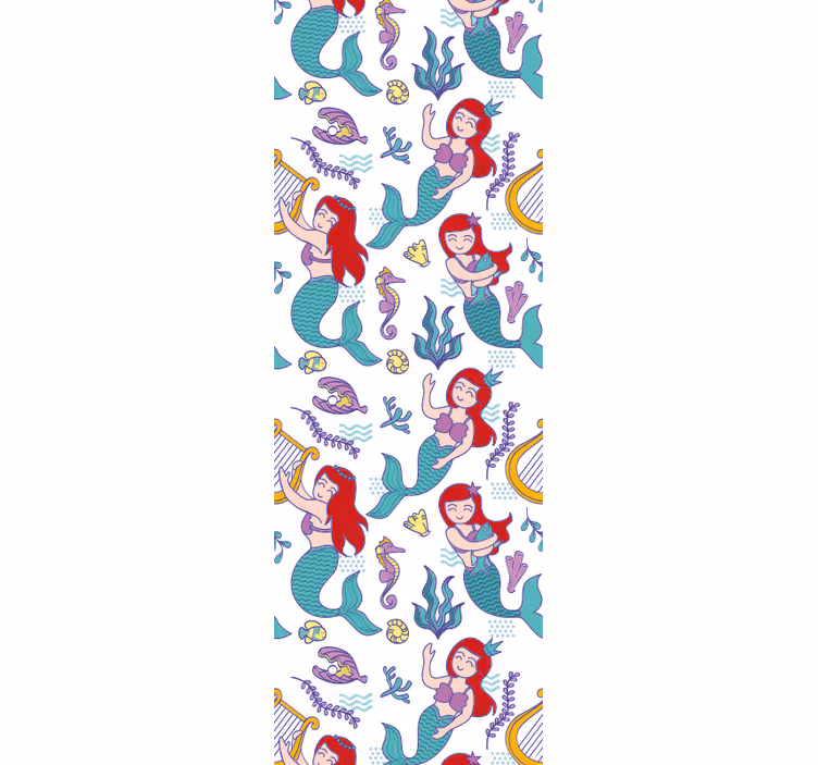 Ariel mosolygó sellő redőnyök gyerekeknek - TenStickers