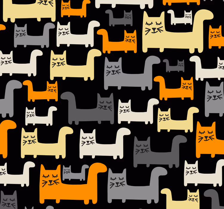 Szürke macskák redőnyök gyerekeknek - TenStickers