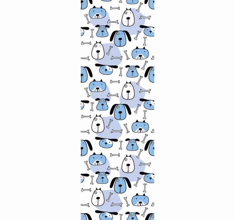 Kék kutyás mintás redőnyök gyerekeknek - TenStickers
