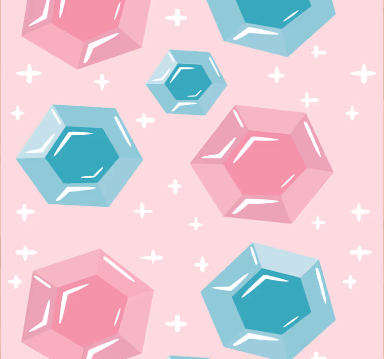 Geometrikus Ékszerek színes redőnyök gyerekeknek - TenStickers