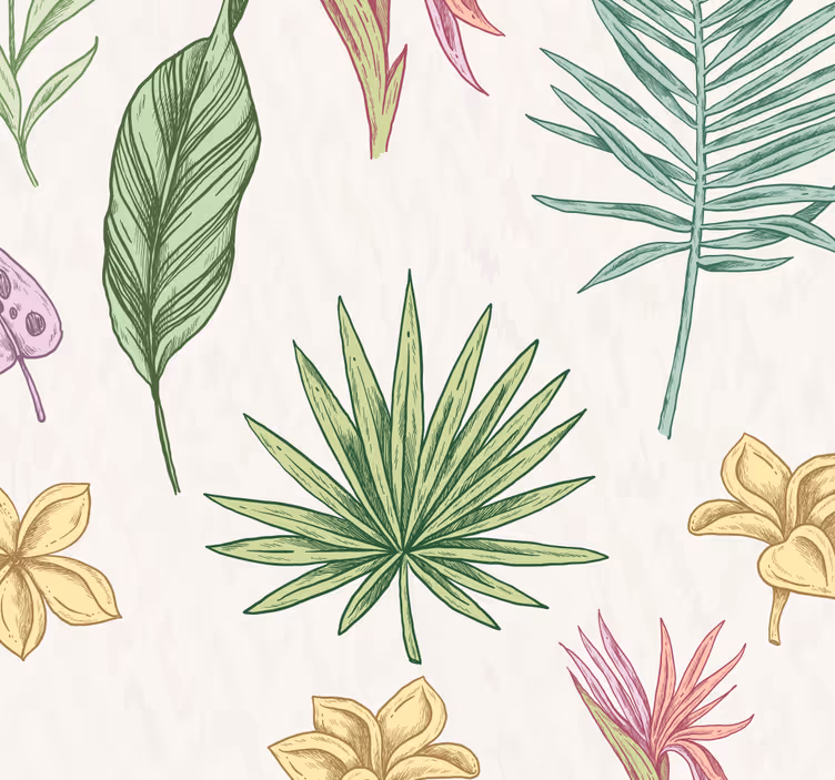 Virágok és pálmafák redőnyök gyerekeknek - TenStickers