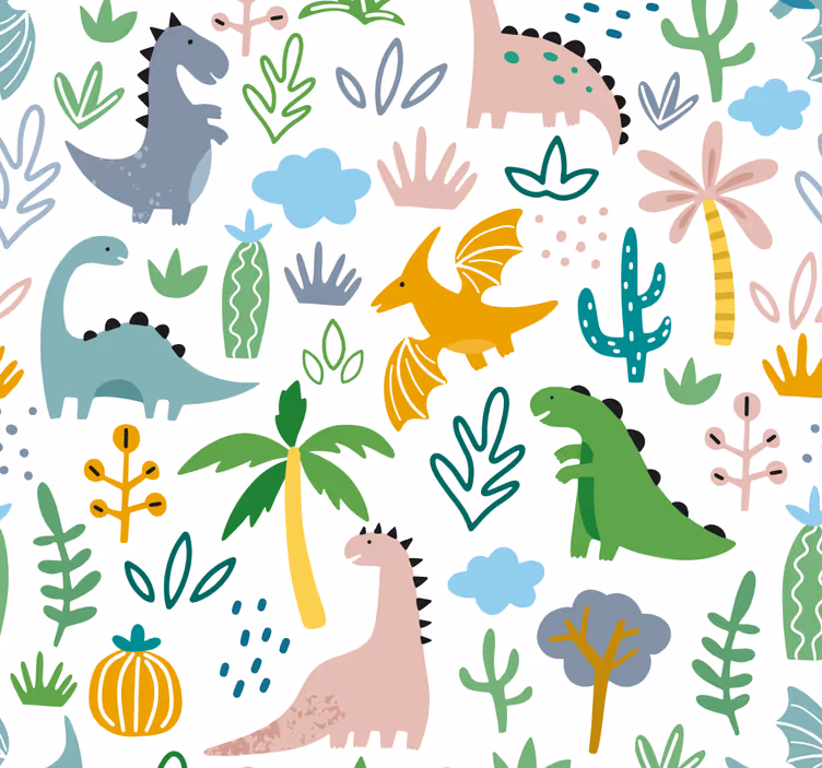 Skandináv jurasszik minta redőnyök gyerekeknek - TenStickers