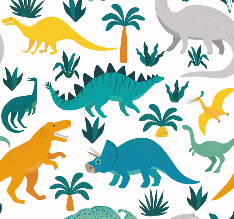 Gyerek redőnyök - dinoszauruszok fákkal - TenStickers