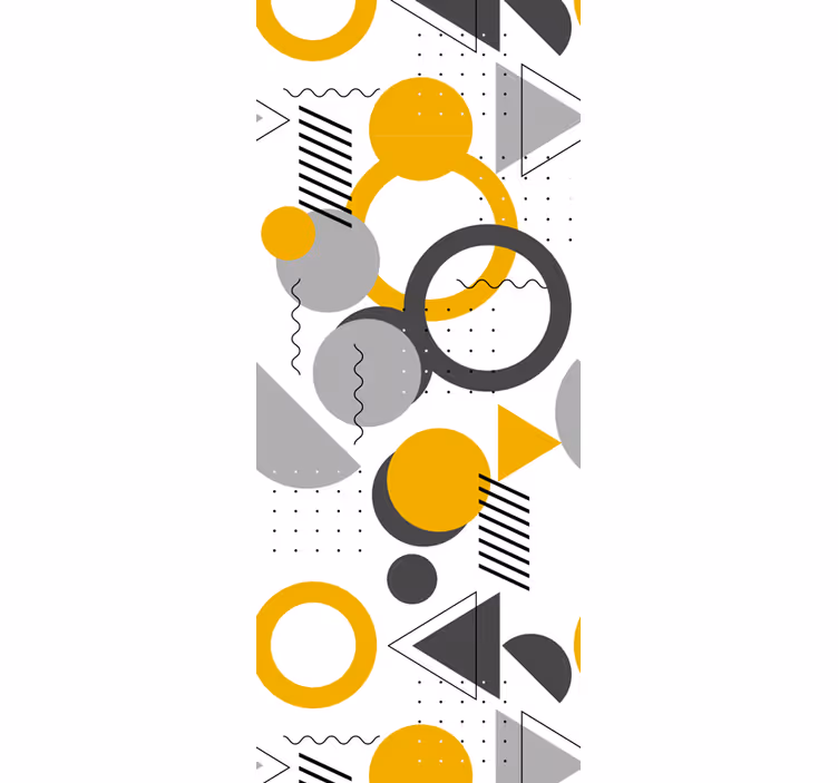 Redőnyök hivatal - zökkenőmentes retro geometrikus minta - TenStickers