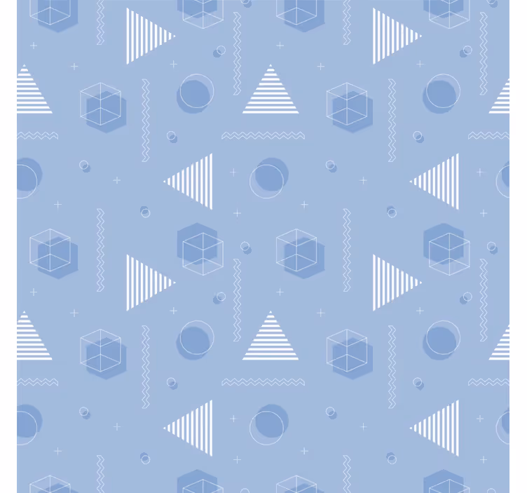 Geometrikus kék redőnyök tizenéveseknek - TenStickers