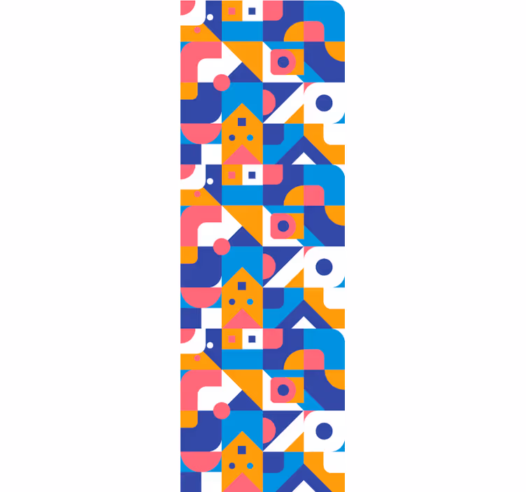 Színes geometrikus alakzat mozaik redőnyök tizenéveseknek - TenStickers