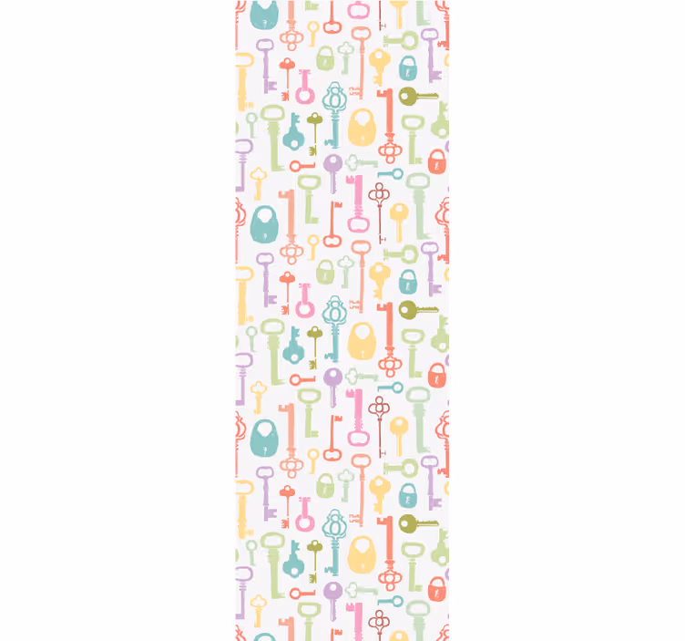 Színes kulcsok redőnyök tizenéveseknek - TenStickers