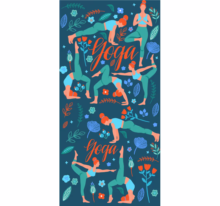 Redőnyök tizenéves - női jóga gyakorlás - TenStickers