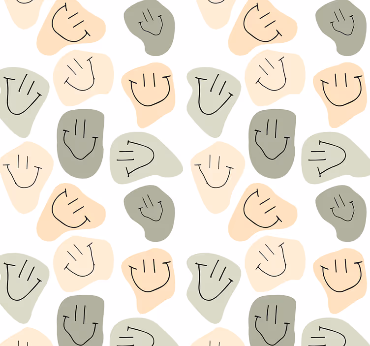 Semleges színek mosolygós arcok redőnyök tizenéveseknek - TenStickers