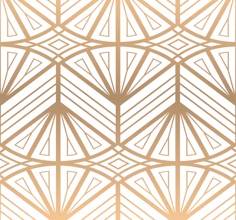 Modern redőnyök arany geometrikus mintával - TenStickers